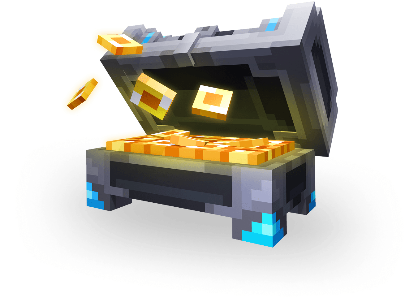 A chest overflowing with gold coins.
